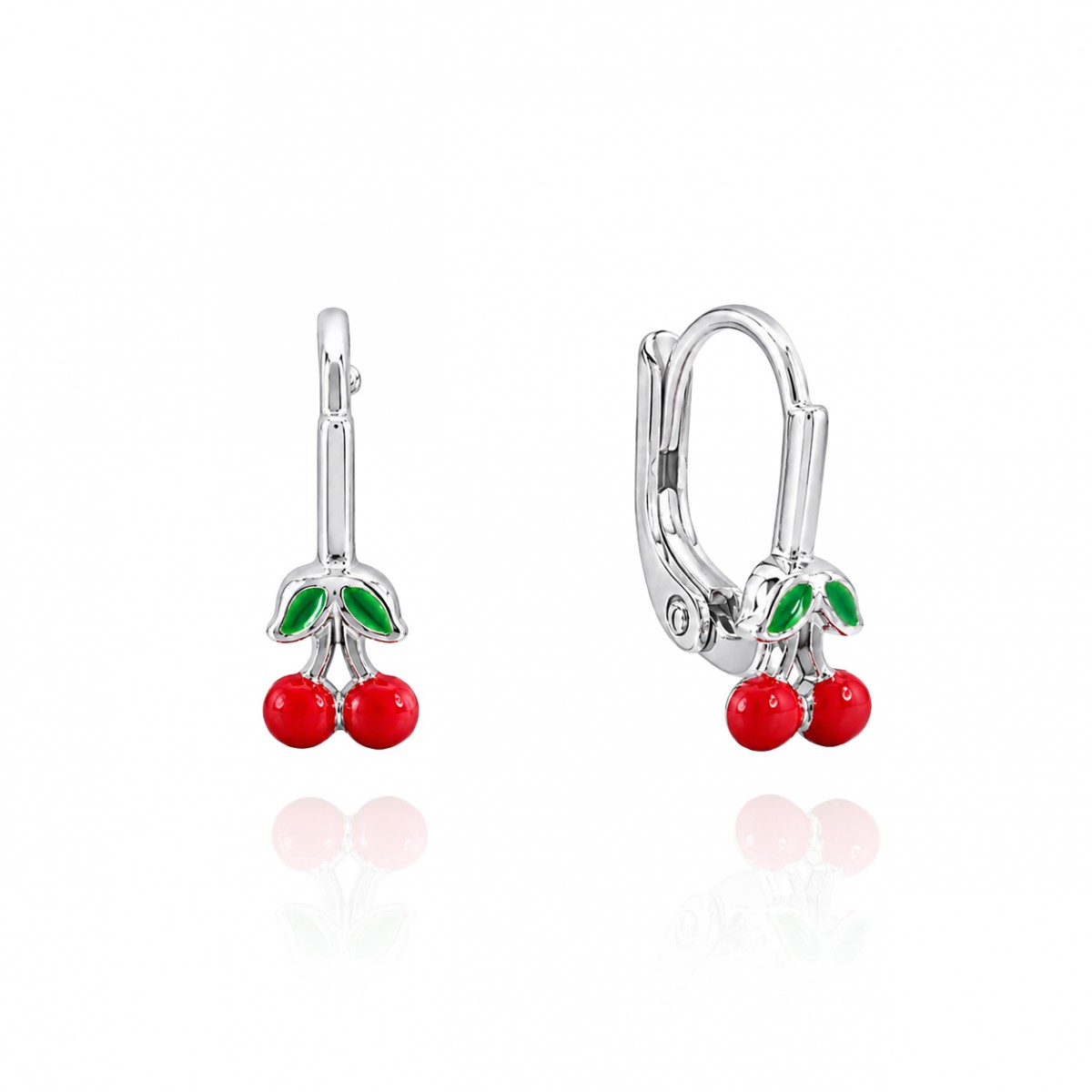 Gyermek ezüst fülbevaló Red Cherry Gyermek ezüst fülbevaló Red Cherry