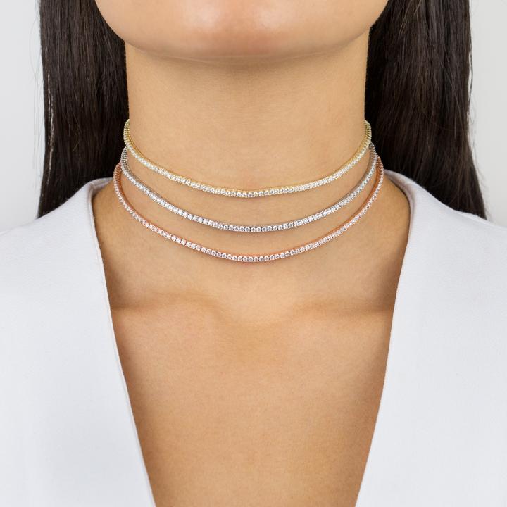 Ezüst choker White tennis Ezüst choker White tennis