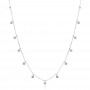 Ezüst choker Disc