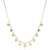 Ezüst choker Star