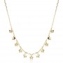 Ezüst choker Star