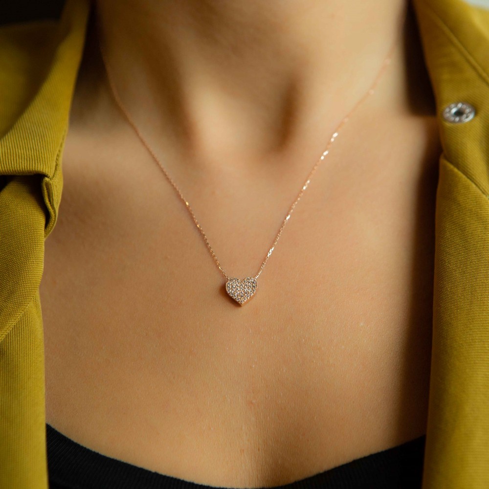 Ezüst nyaklánc Heart Swarovski Ezüst nyaklánc Heart Swarovski