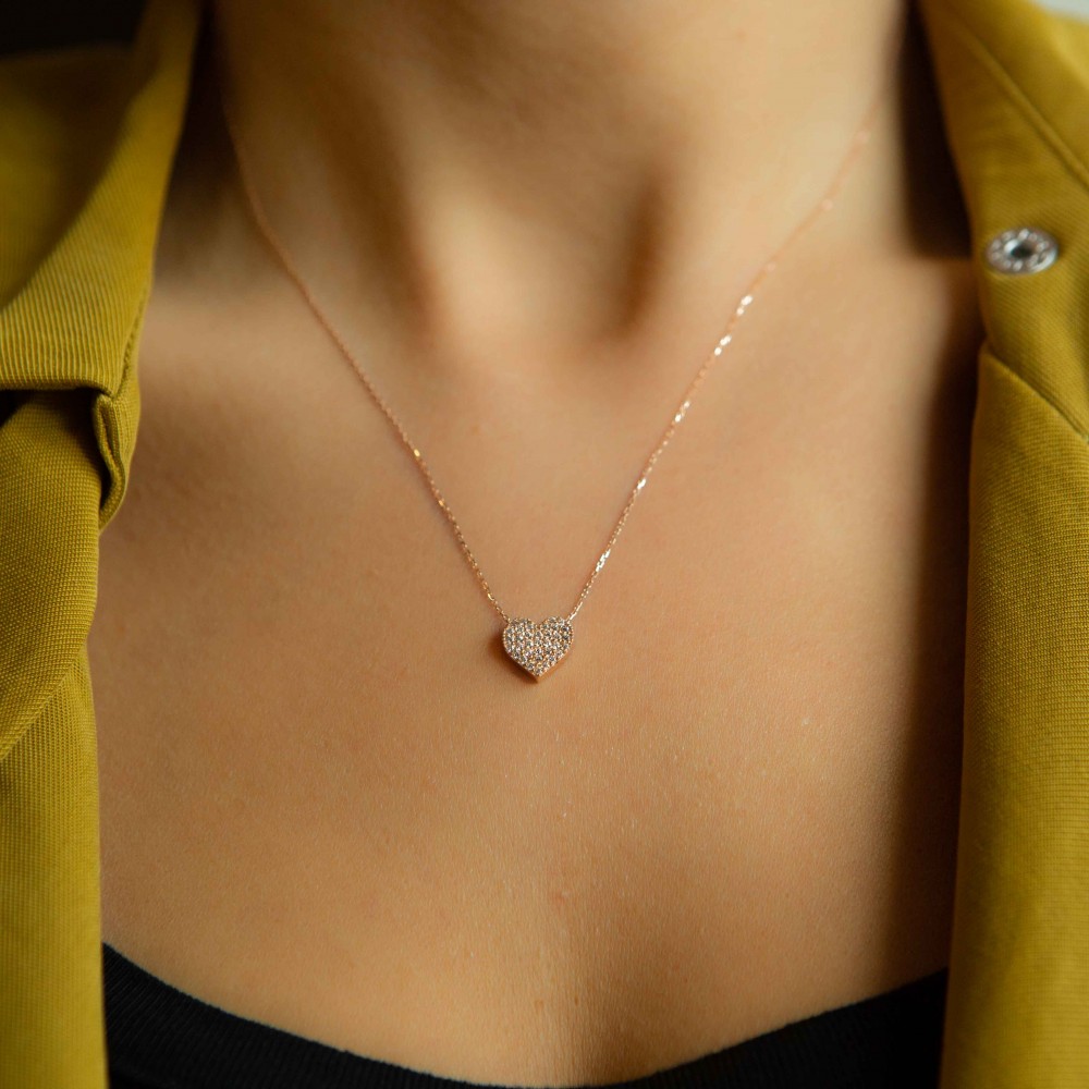 Ezüst nyaklánc Heart Swarovski Ezüst nyaklánc Heart Swarovski