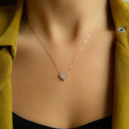 Ezüst nyaklánc Heart Swarovski Ezüst nyaklánc Heart Swarovski
