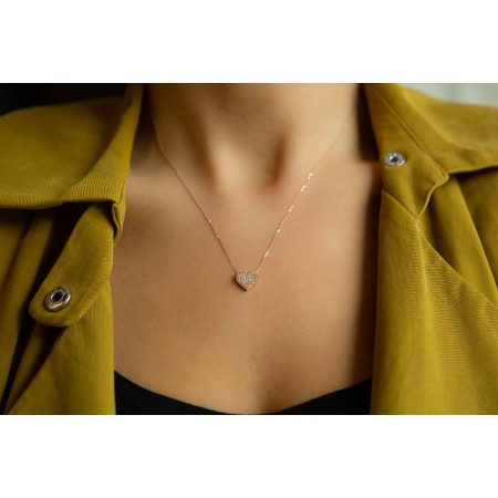 Ezüst nyaklánc Heart Swarovski Ezüst nyaklánc Heart Swarovski