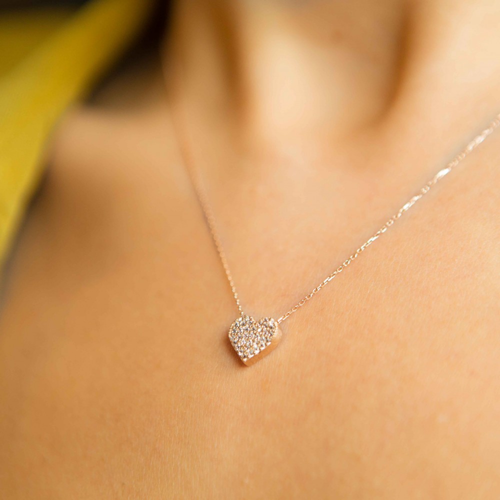 Ezüst nyaklánc Heart Swarovski Ezüst nyaklánc Heart Swarovski
