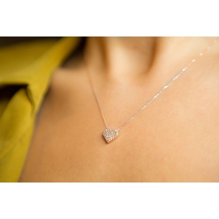 Ezüst nyaklánc Heart Swarovski Ezüst nyaklánc Heart Swarovski