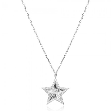 Ezüst nyaklánc Shining Star