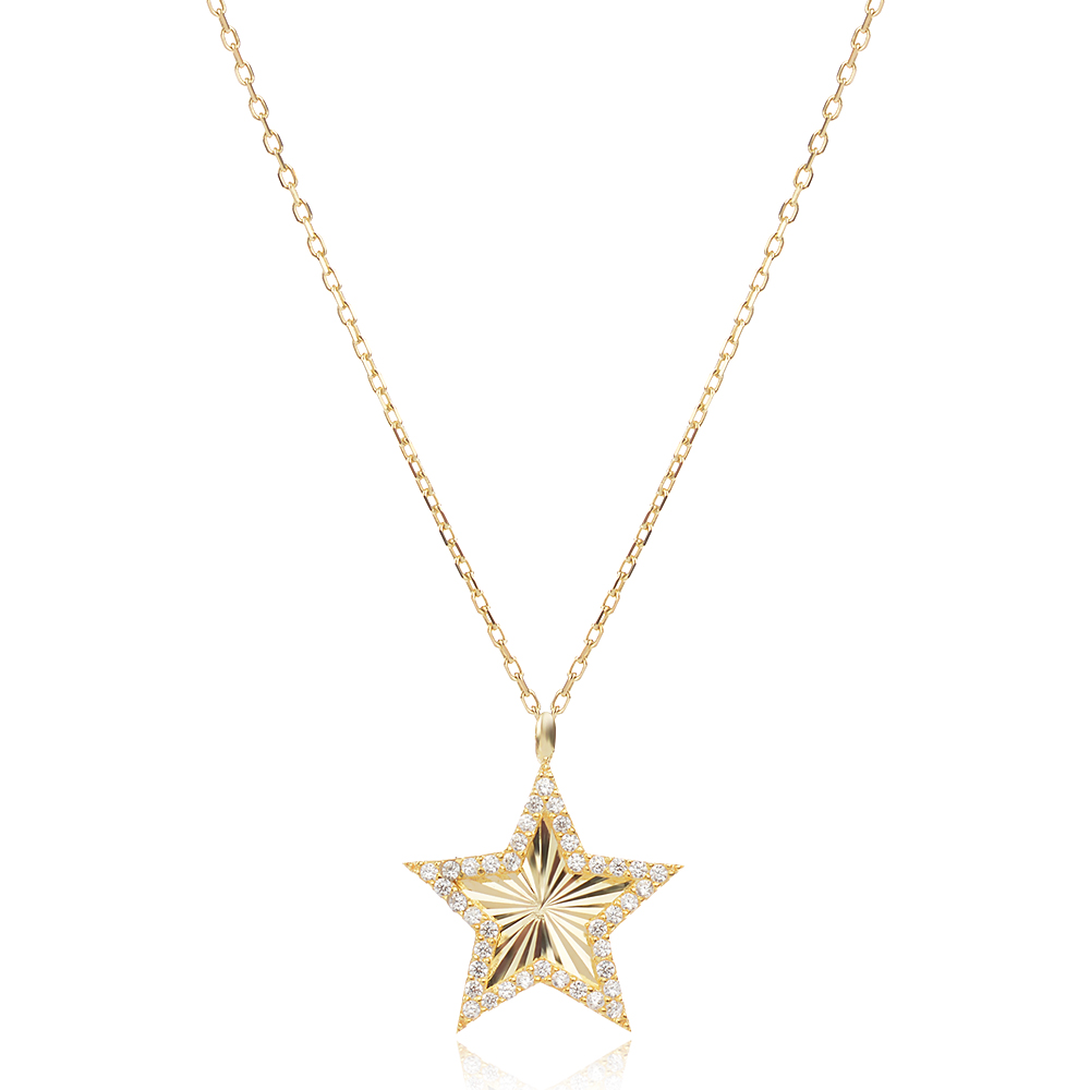 Ezüst nyaklánc Shining Star