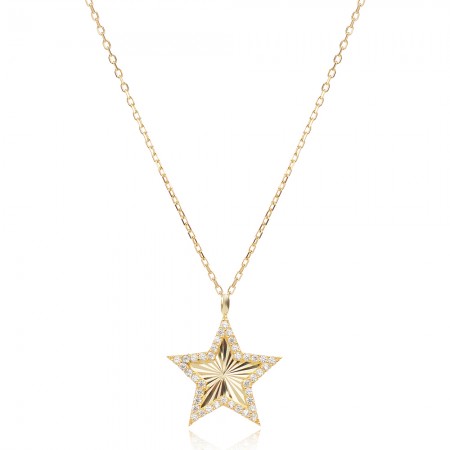 Ezüst nyaklánc Shining Star