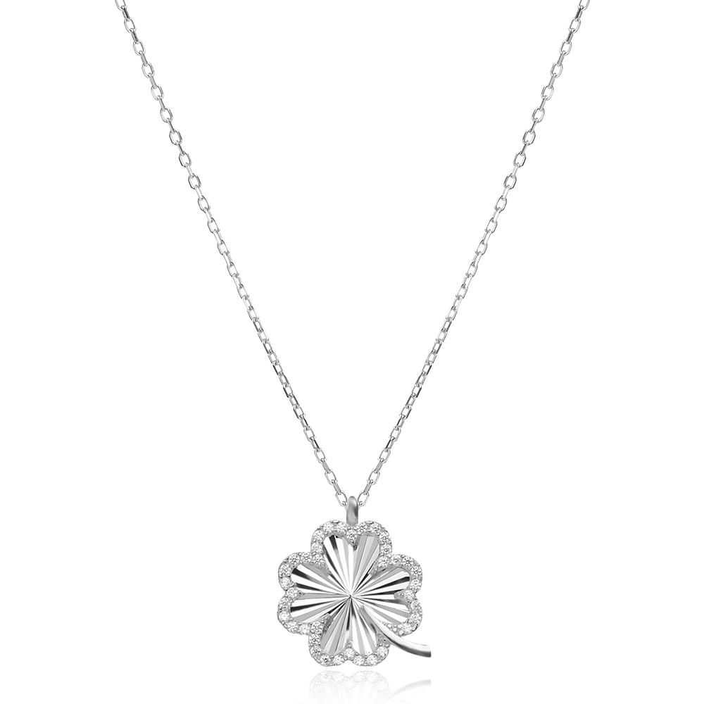 Ezüst nyaklánc Shining Clover