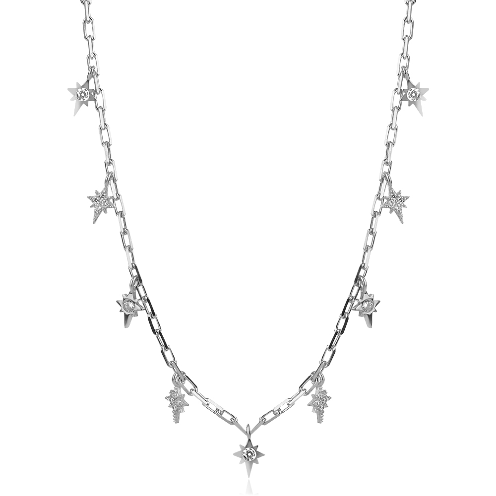Ezüst nyaklánc Shining Star