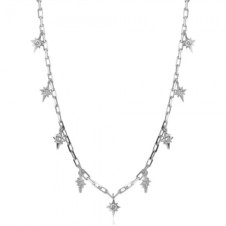 Ezüst nyaklánc Shining Star
