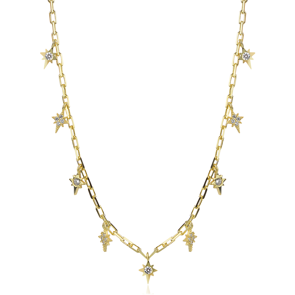 Ezüst nyaklánc Shining Star