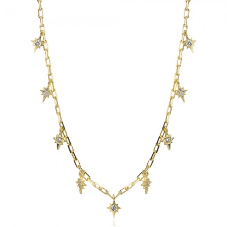 Ezüst nyaklánc Shining Star