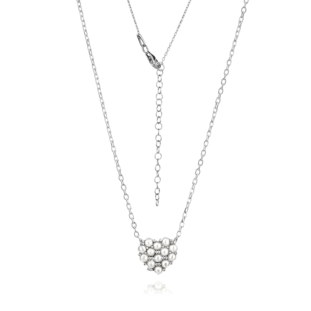 Ezüst nyaklánc Pearl Heart Ezüst nyaklánc Pearl Heart