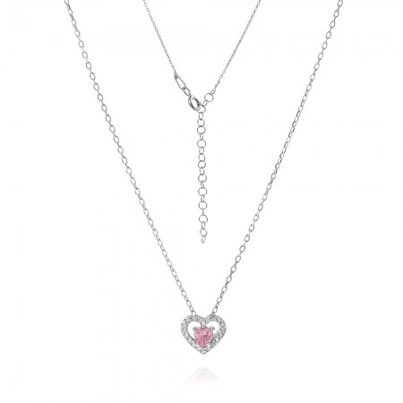 Ezüst Nyaklánc Rose Heart Ezüst Nyaklánc Rose Heart