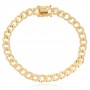 Ezüst karkötő Cuban bracelet