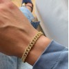 Ezüst karkötő Cuban bracelet