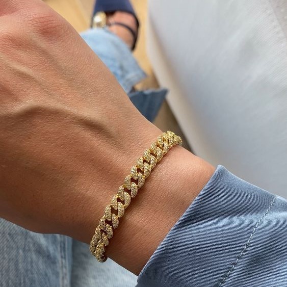 Ezüst karkötő Cuban bracelet Ezüst karkötő Cuban bracelet