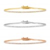 Thin Gemstone Tennis Bracelet Thin Gemstone Tennis Bracelet