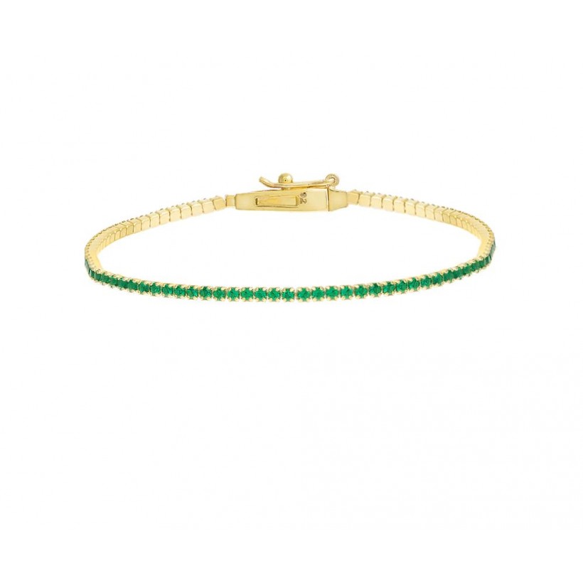Thin Gemstone Tennis Bracelet Thin Gemstone Tennis Bracelet