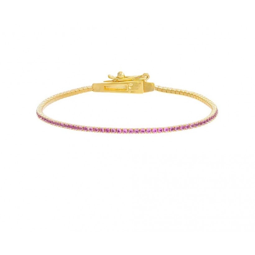 Thin Gemstone Tennis Bracelet Thin Gemstone Tennis Bracelet