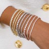 Thin Gemstone Tennis Bracelet Thin Gemstone Tennis Bracelet