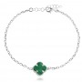 Ezüst karkötő One Clover