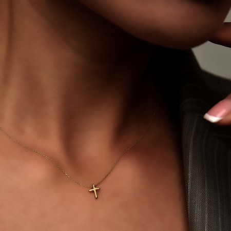 Arany nyaklánc Mini Cross