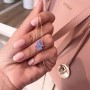 Arany nyaklánc Hamsa Opal