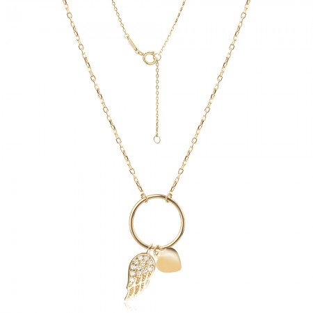 Angel Wing arany nyaklánc