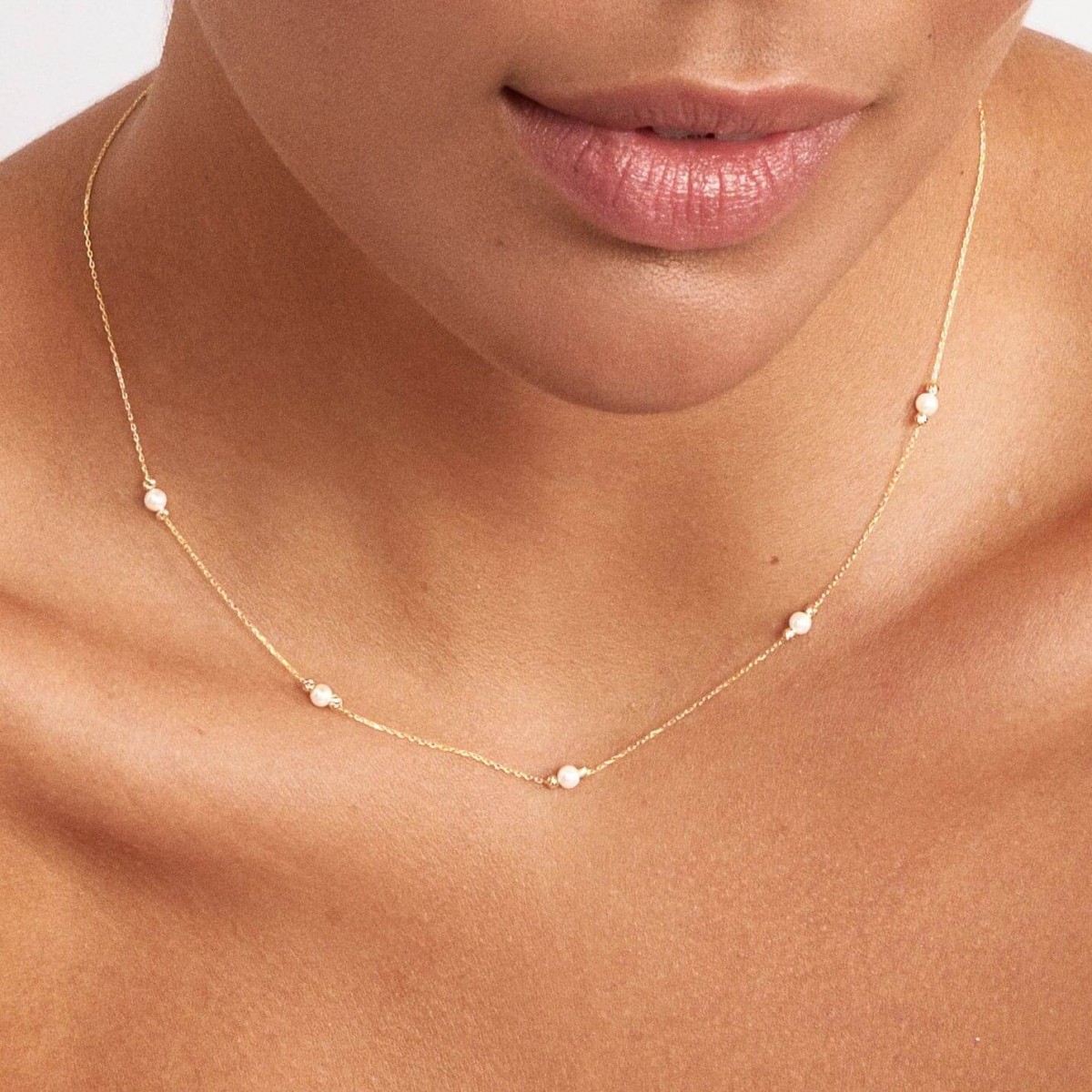 Arany Nyaklánc Pearls Arany Nyaklánc Pearls
