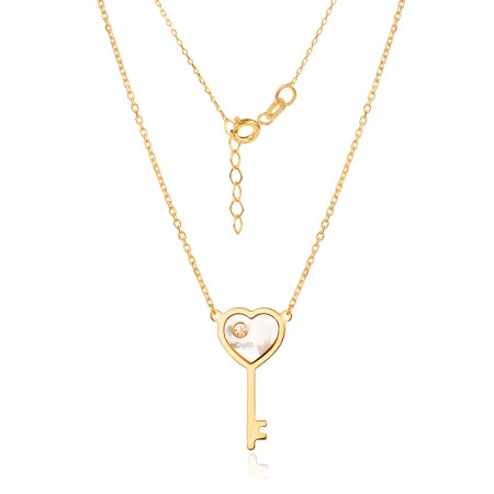 Arany nyaklánc Key Love