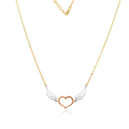 Arany nyaklánc Heart Wing