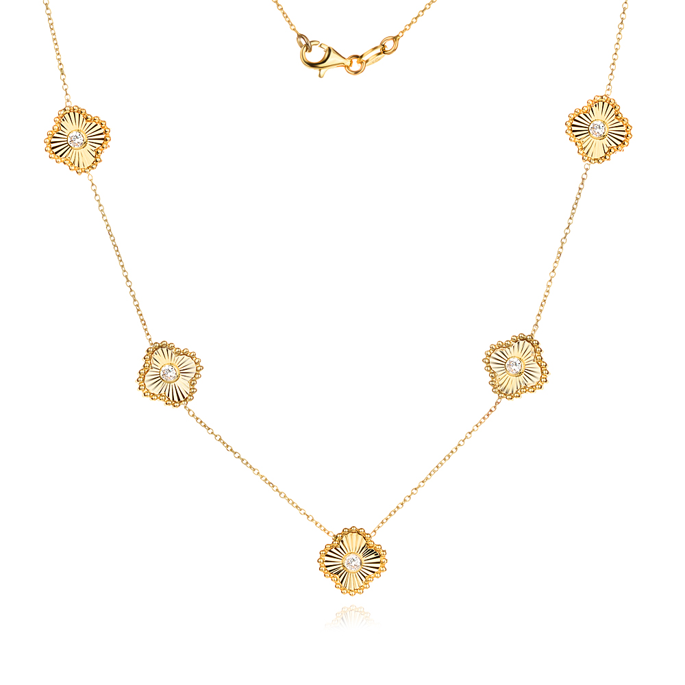 Arany nyaklánc Diamond Clover Arany nyaklánc Diamond Clover