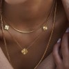 Arany nyaklánc Diamond Clover
