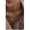Arany nyaklánc Diamond Clover