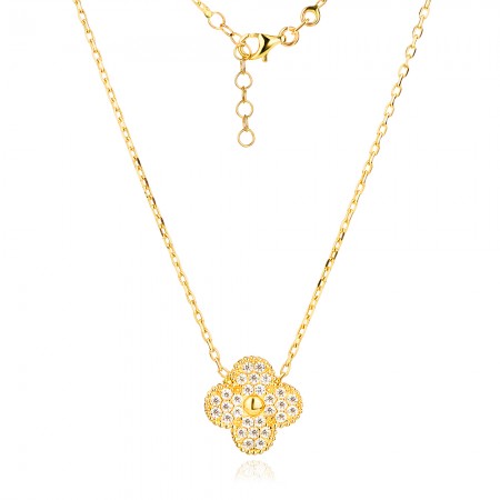 Arany nyaklánc Stones Clover