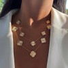 Arany nyaklánc Max Large Diamond Clover