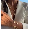 Arany nyaklánc Max Large Diamond Clover
