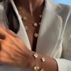 Arany nyaklánc Max Large Diamond Clover