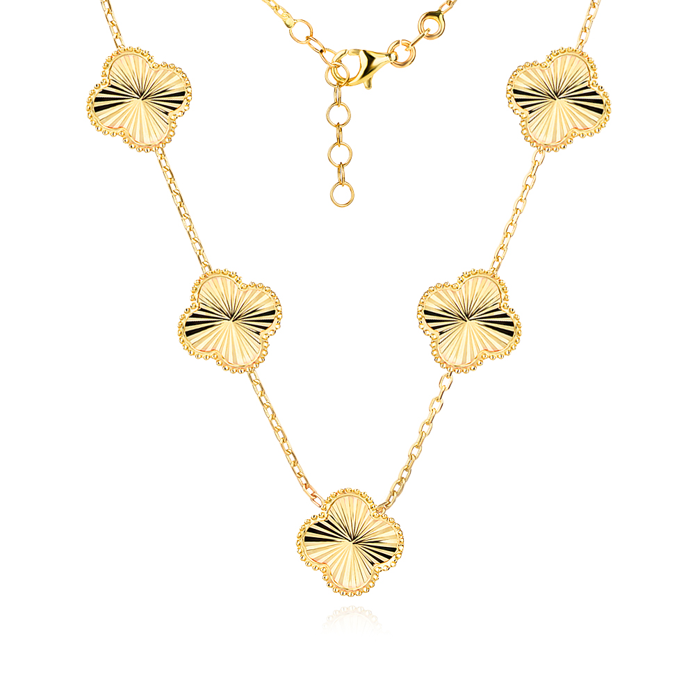 Arany nyaklánc Max Large Diamond Clover Arany nyaklánc Max Large Diamond Clover