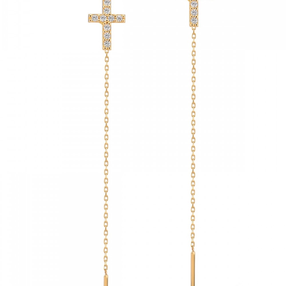 Arany fülbevaló Gold Faith