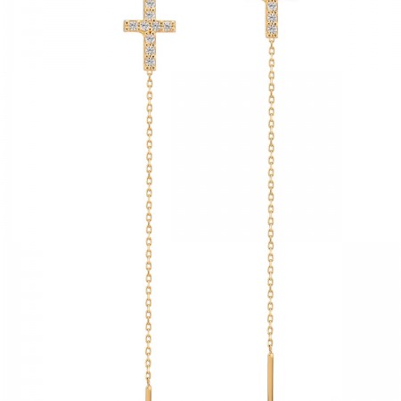 Arany fülbevaló Gold Faith