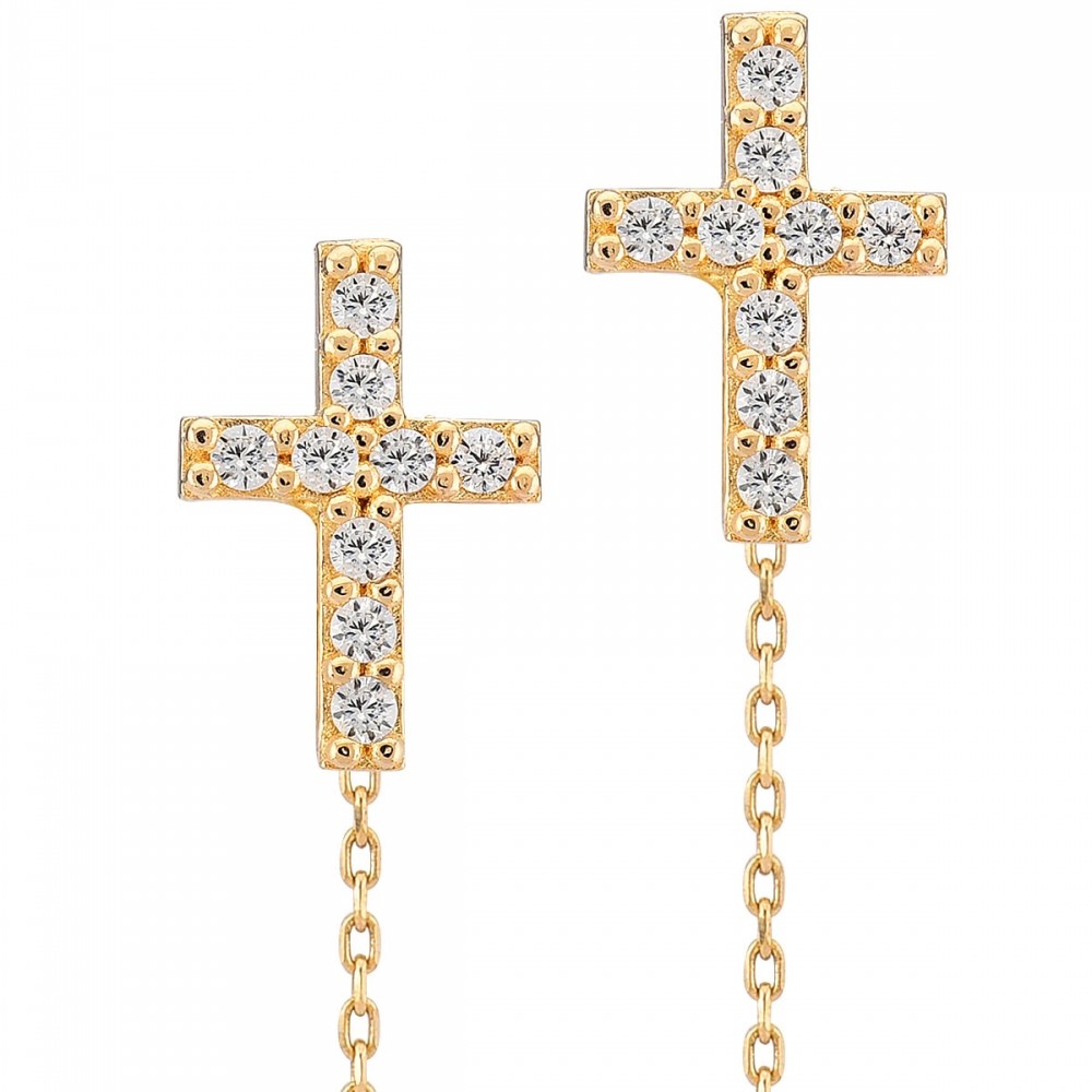 Arany fülbevaló Gold Faith