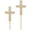 Arany fülbevaló Gold Faith