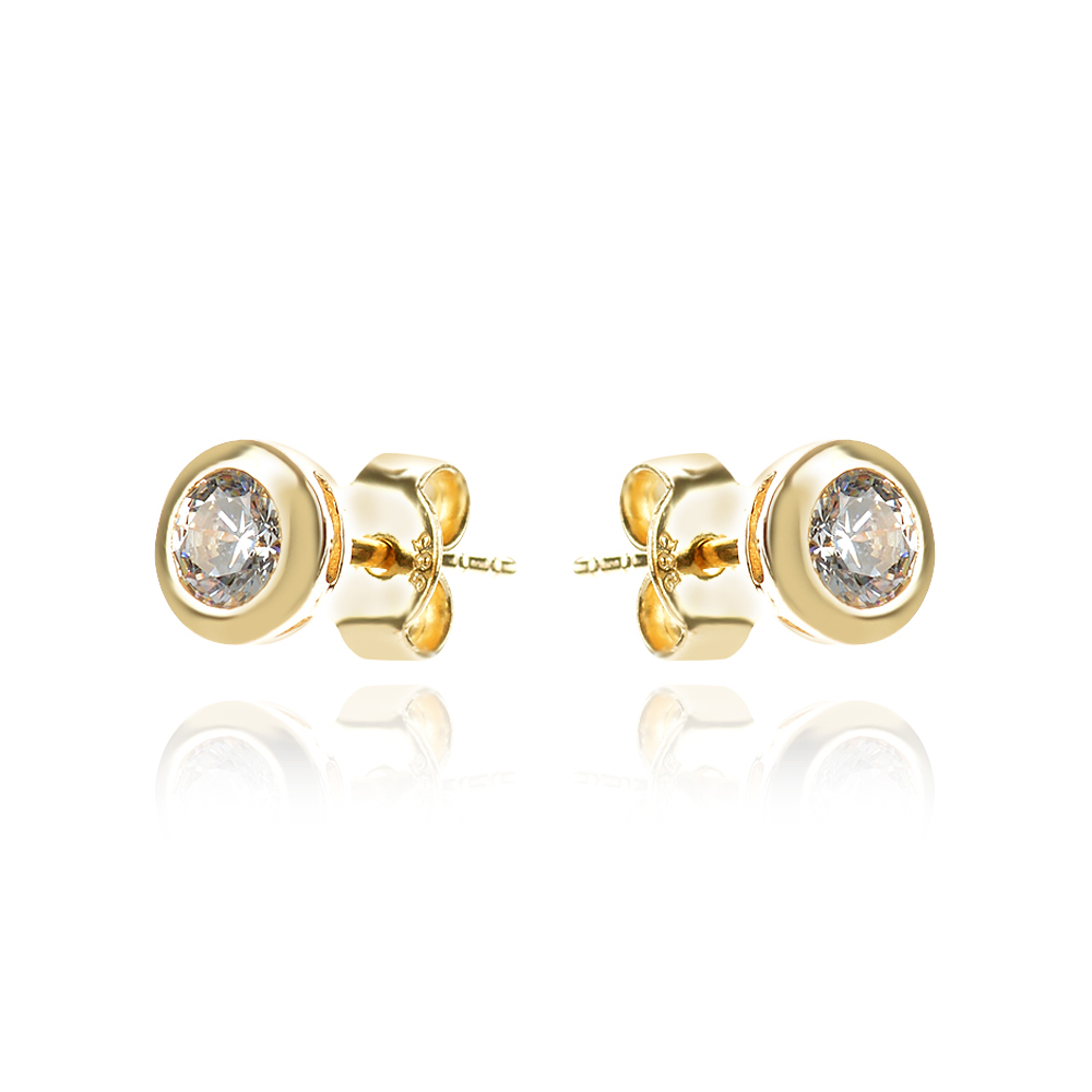 Arany Solitaire earrings fülbevaló
