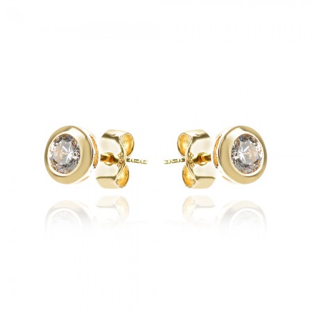 Arany Solitaire earrings fülbevaló