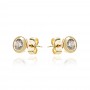 Arany Solitaire earrings fülbevaló